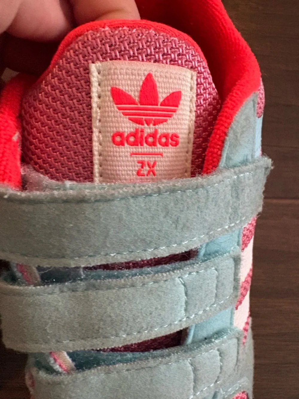 Adidas Originals Kids ZX 700 HD CF – Light Blue/Pink – Size US 3 / EU 35 - Picture 5 of 7